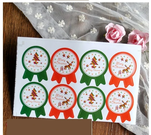 80 шт./лот новый значок на рождественскую елку олень ручная работа упаковка для