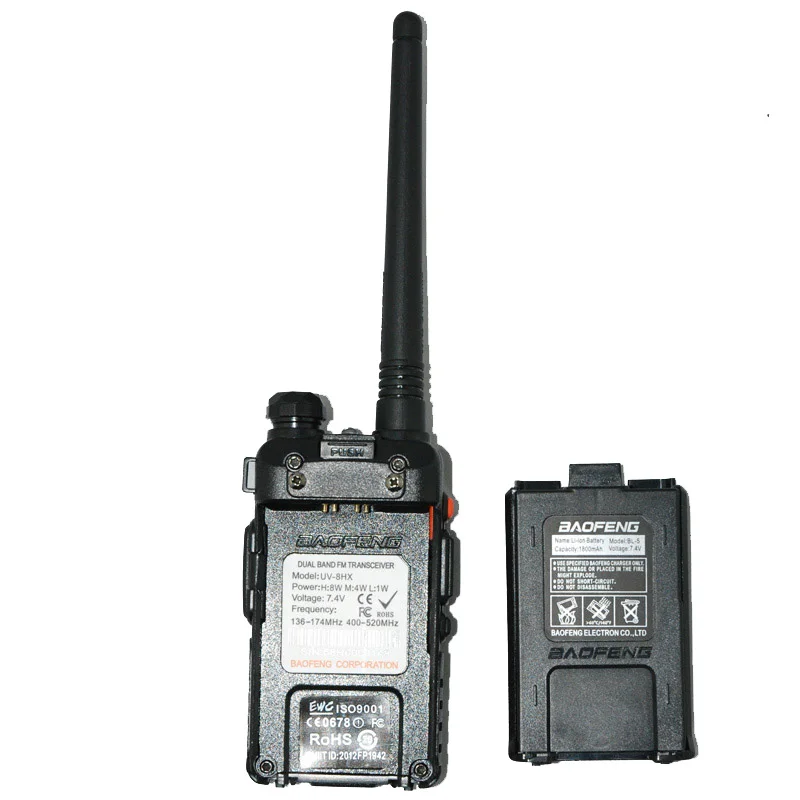 Baofeng UV-5R 8 Вт портативная рация UV8HX Двухдиапазонная ветчина радио, сестра Baofeng кабель UV82 UV-82 радио comunicador Профессиональный GT-3