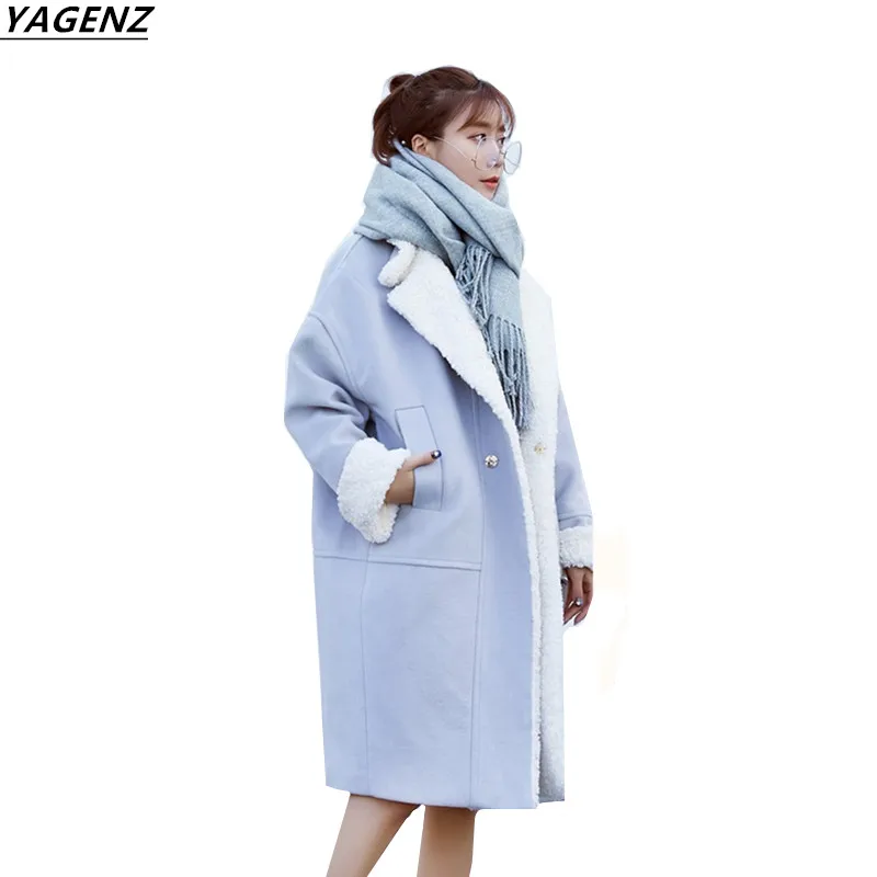 Осень зима 2017 женские длинные шерстяные пальто супертеплая верхняя одежда