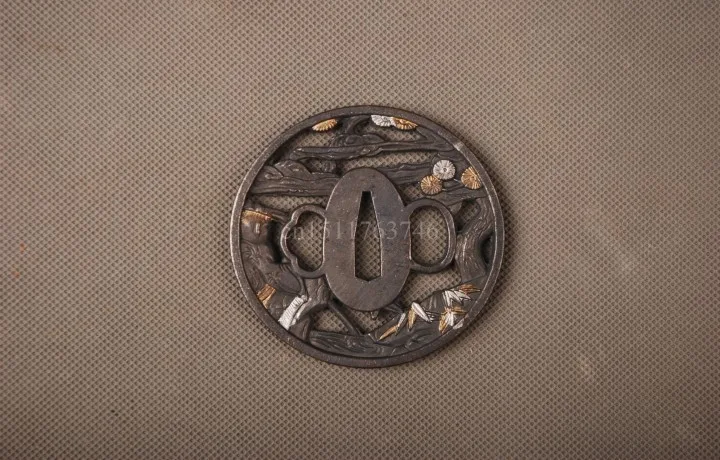Стиль, Металлический Сплав Tsuba, ручная защита для японского самурая, меч катана или вакизаши, хороший меч HJ105