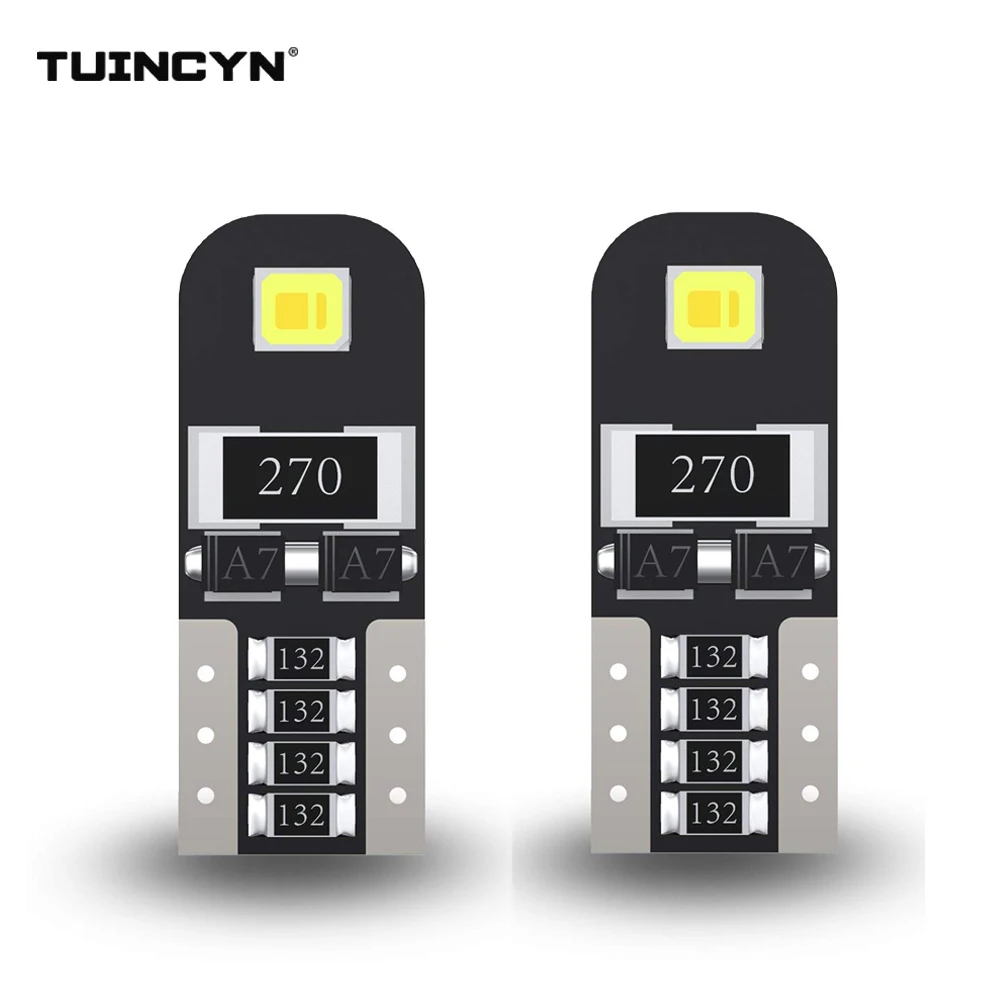 TUINCYN 2 шт. T10 W5W 194 3030 SMD светодиодный лампы небольшого размера высокой мощности T10 лампы для зазор сигнала бокового маркера Универсальный светодиодный