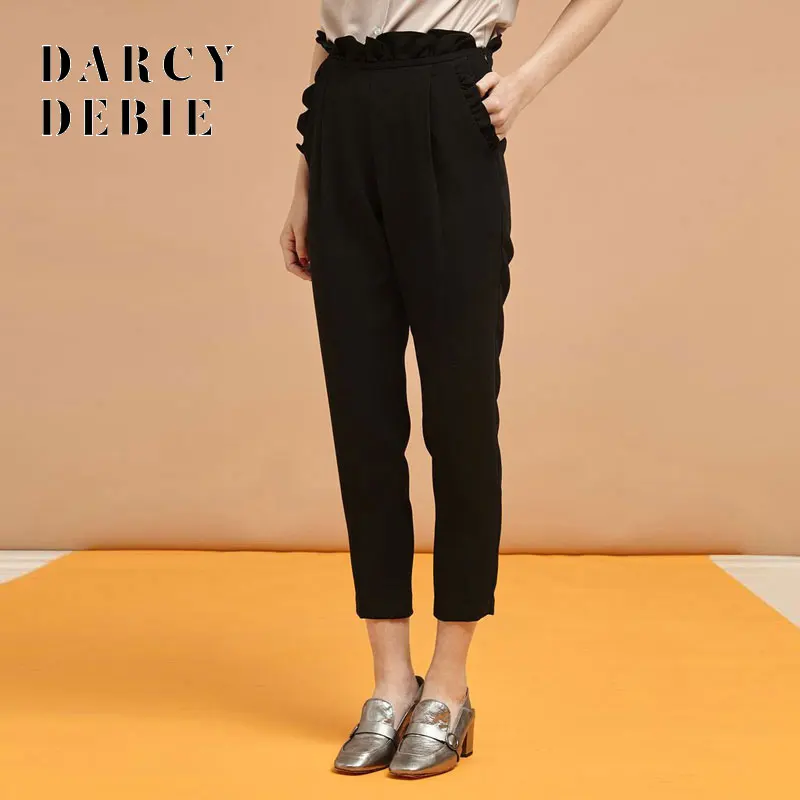 Darcydebie 2018 Для женщин Мода оборками брюки женские шаровары улица сладкий
