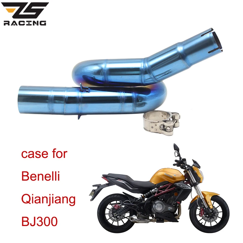 

Выхлопная труба ZS для гоночного мотоцикла Benelli BJ300GS, глушитель средней длины, глушитель выхлопной трубы 50,8 мм, выхлопная труба средней длины ...