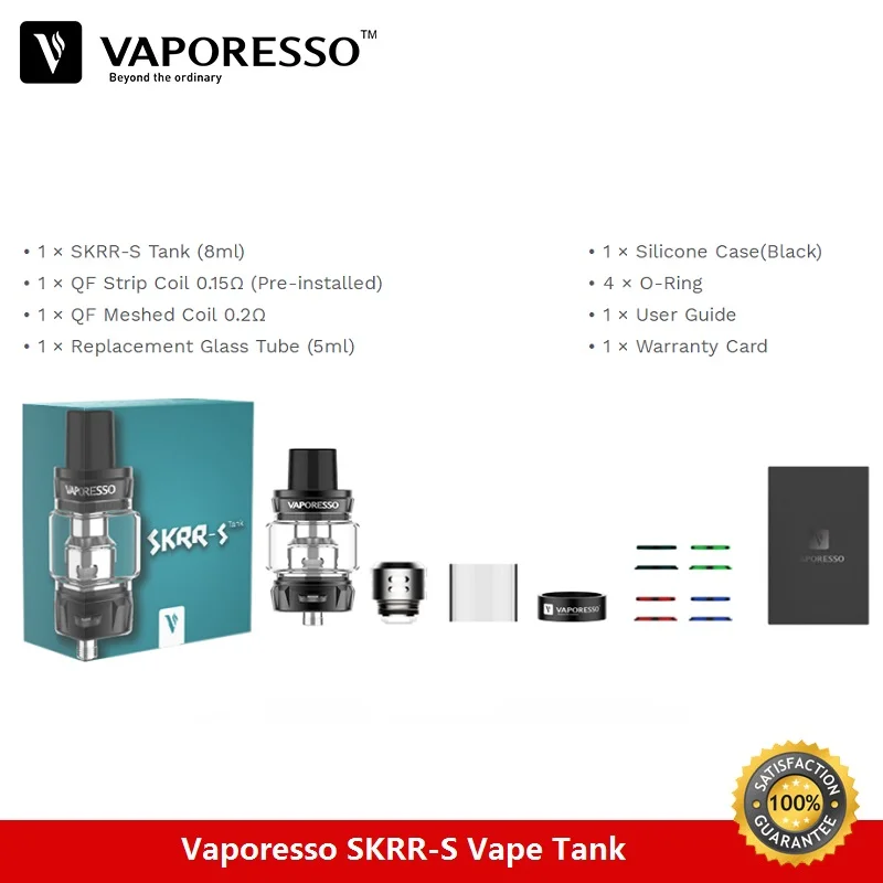 Испаритель Vaporesso SKRR-S Vape Tank 8 мл Skrr-s мини-распылитель с QF сетчатой катушкой Strip Core