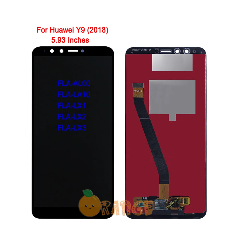 Новый сенсор ЖК дисплея для huawei Y9 (2019) (2019)/Y9 (2018) FLA LX1 LX2 LX3 Сенсорный экран