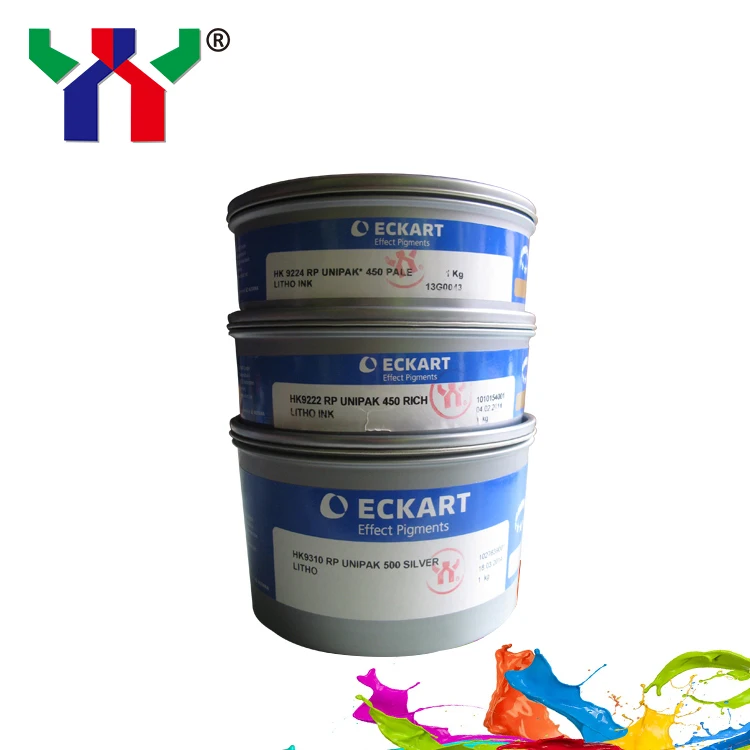 9310 серебристые Германия Eckart офсетная печать Litho Ink 1 кг/can высокое качество горячая