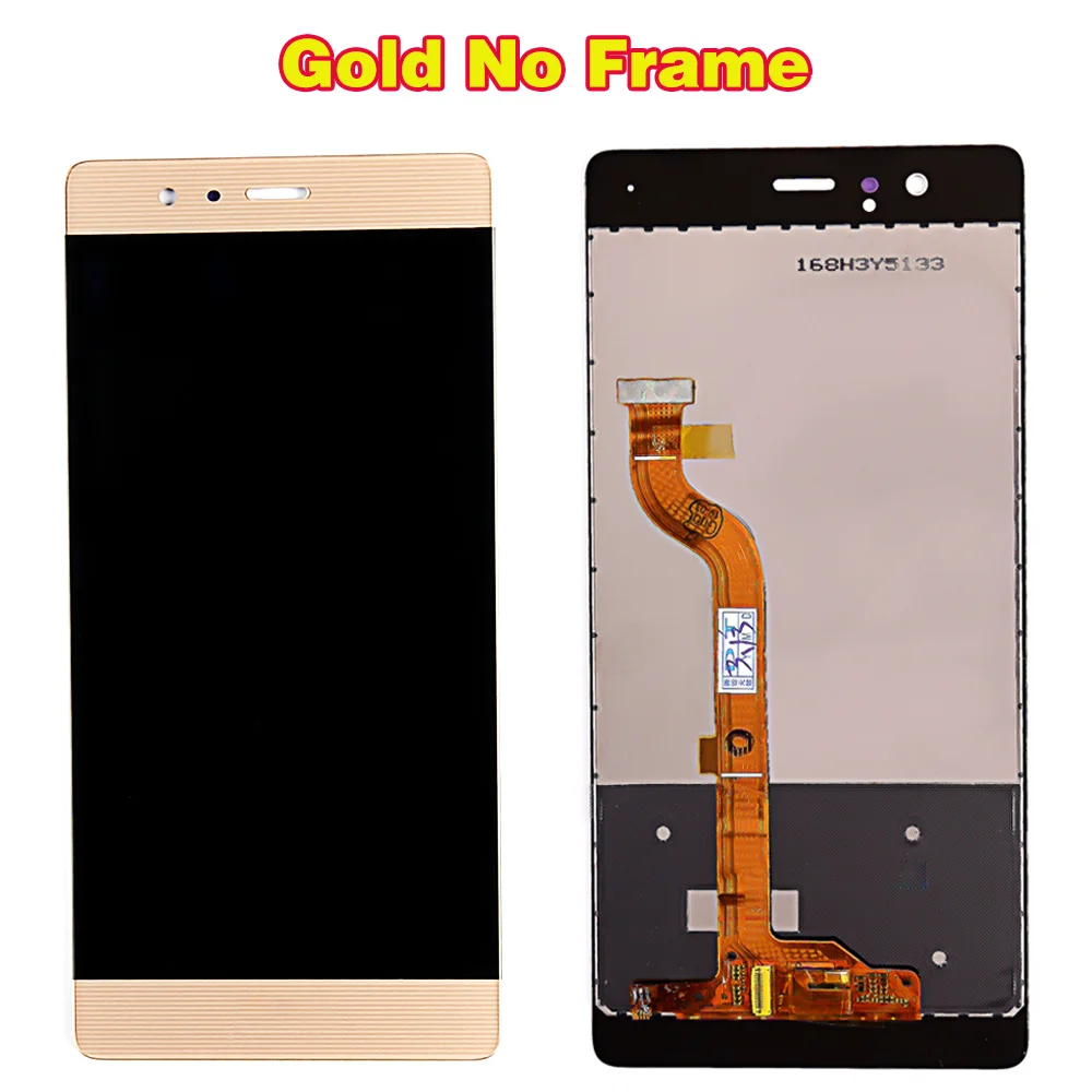 Gold No Frame По сделке команда ЖК-дисплей для HUAWEI P9 EVA-L09 EVA-L19 5,2 дюймов кодирующий преобразователь сенсорного экрана в сборе 1920*1080 рамка с бесплатными инструментами - Цвет: Gold No Frame