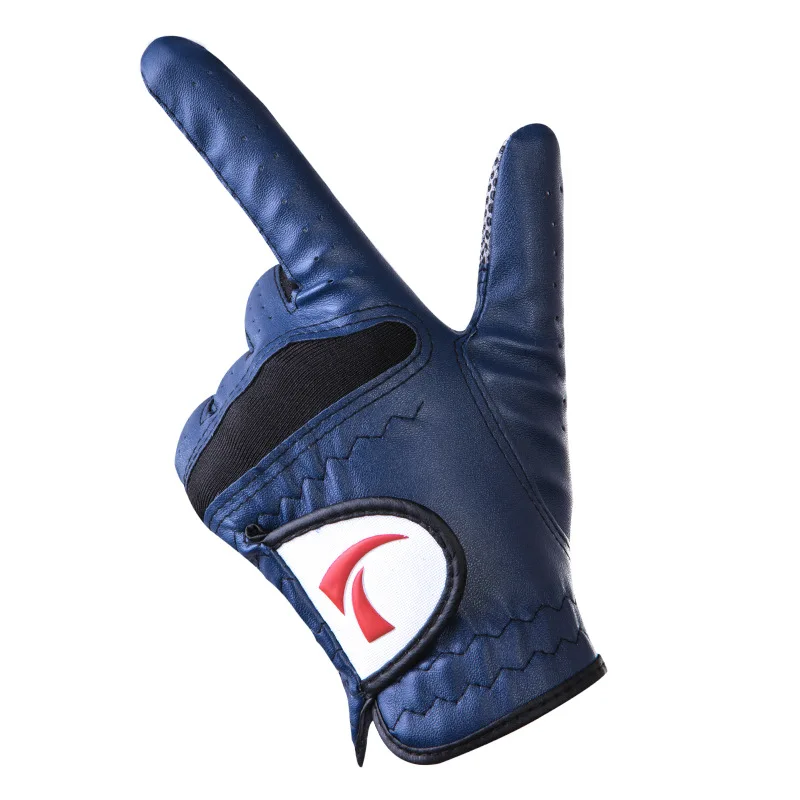 Мужские перчатки для гольфа из натуральной кожи дышащие мягкие кожаные с левой