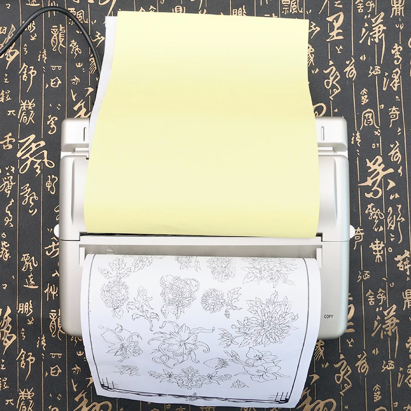 Высокое качество Татуировка серебряного цвета копировальная машина Топ