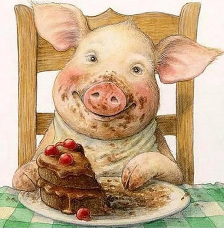 

Full Square Drill 5D DIY Diamond Painting "Cute Pig Cake" 3D Embroidery Cross Stitch Mosaic Set Home Decor Gift