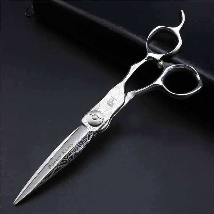 Cutting scissors Дамасские Парикмахерские ножницы с рисунком 440C Стальные парикмахерские стильные парикмахерские инструменты 6 дюймов японские Парикмахерские ножницы - Цвет: Cutting scissors