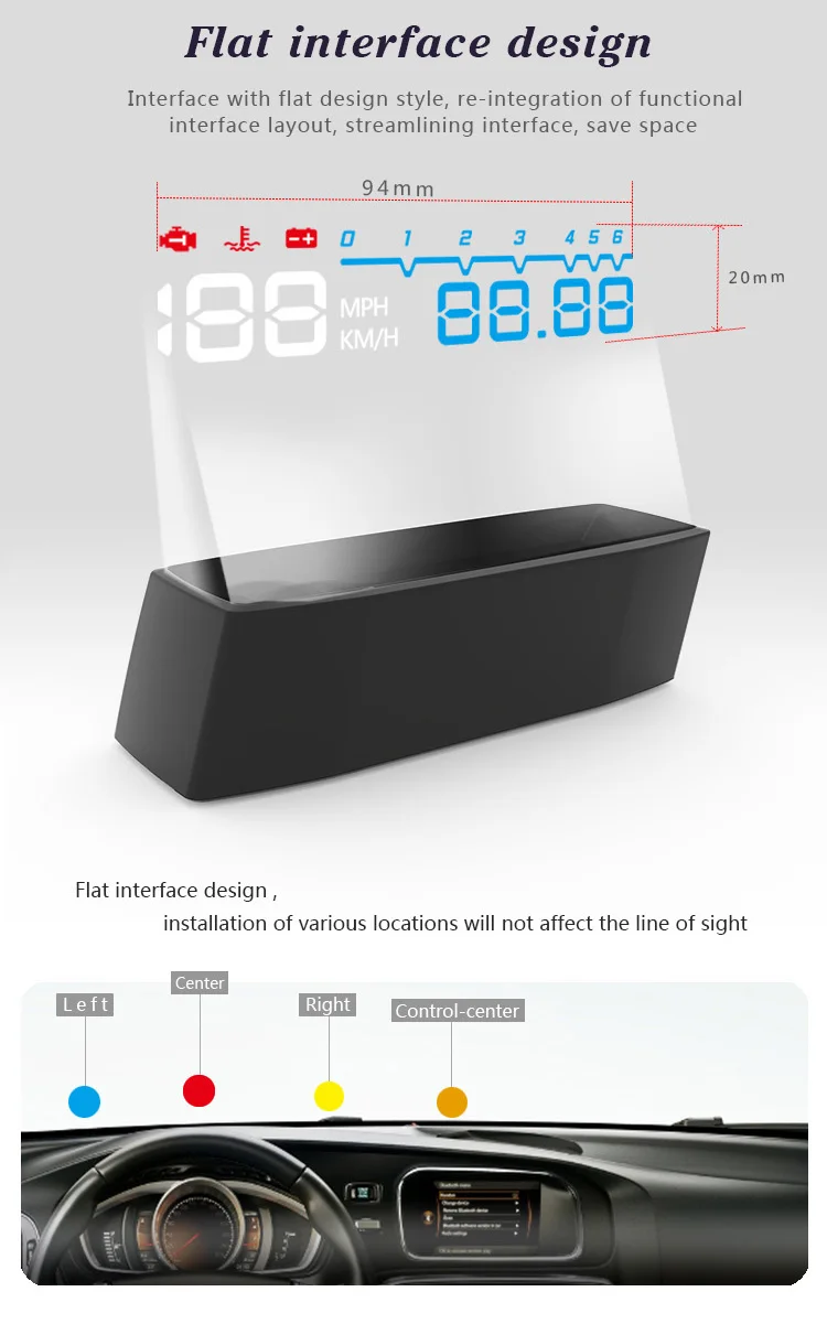 EANOP Esmart автомобильный HUD Дисплей OBD2 II EOBD автоматический цифровой автомобильный скоростной измеритель превышения скорости Предупреждение ющий сигнал