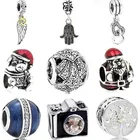 Эмалированные браслеты Hamsa с крыльями, снежинками и цветами, оригинальные брендовые браслеты для женщин, бижутерия на день рождения