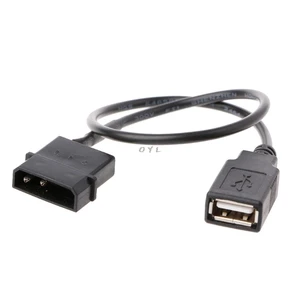 30 см ПК Внутренний 5В 2-контактный IDE Molex к USB 2,0 Тип A Женский адаптер питания кабель
