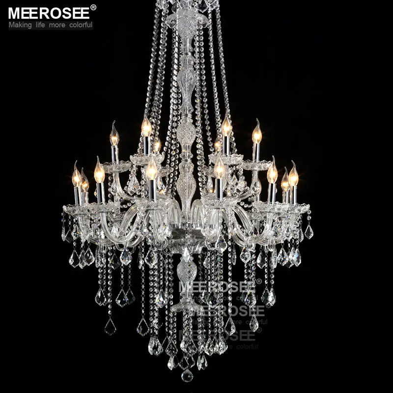 Современная стеклянная прозрачная люстра осветительный прибор в стиле барокко