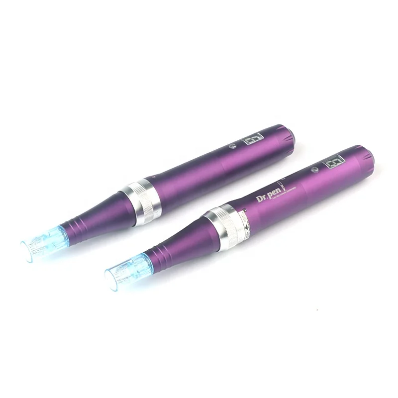 Новейшая dr. pen X5-C Проводная микроиглы терапия система ручка для мезотерапии с винтом и иглой картридж цифровой дисплей экран Дерма ручка