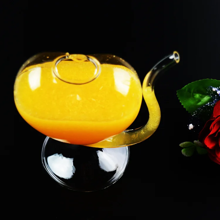 2 шт. Творческий 200 мл в форме сердца соломы Кубок вина выстрел Стекло hand made