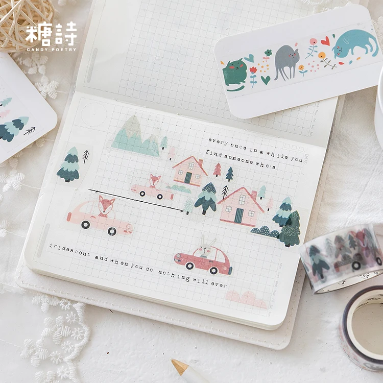 Декоративная клейкая лента серии Wonderful World Маскировочная Васи для домашних