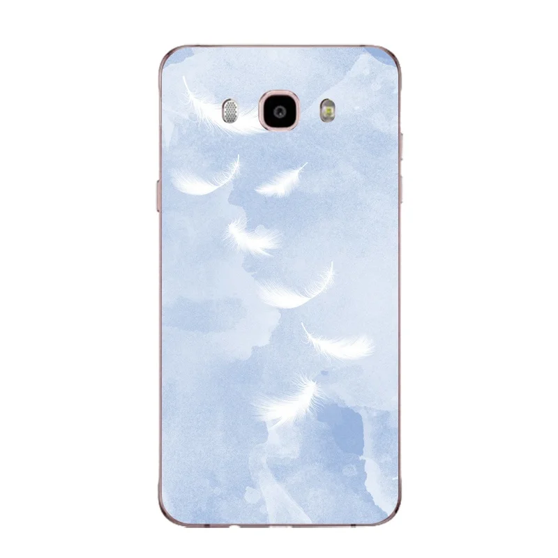 Marble Soft Clear TPU Phone Case For Samsung J3 J5 J7 S6 S7 S8 note8 A3 A5 C7 J2prime Feather Forest Shell Cover Free Shipping | Мобильные