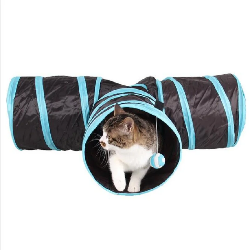 Горячо! Супер забавные игрушки для кошек туннель кошка/Тоторо Crinkly котенок с
