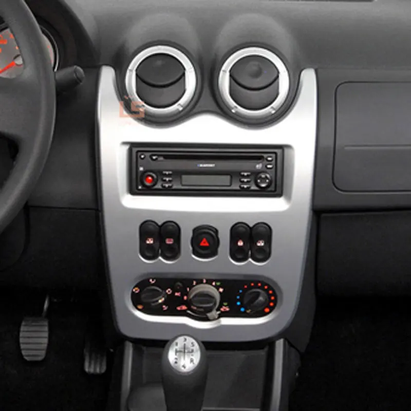2 DIN Автомобильная Радио Рамка фасции для 2010-2013 Renault LOGAN 2Din Аудио фитинг адаптер приборной панели панель Авто Стерео установка