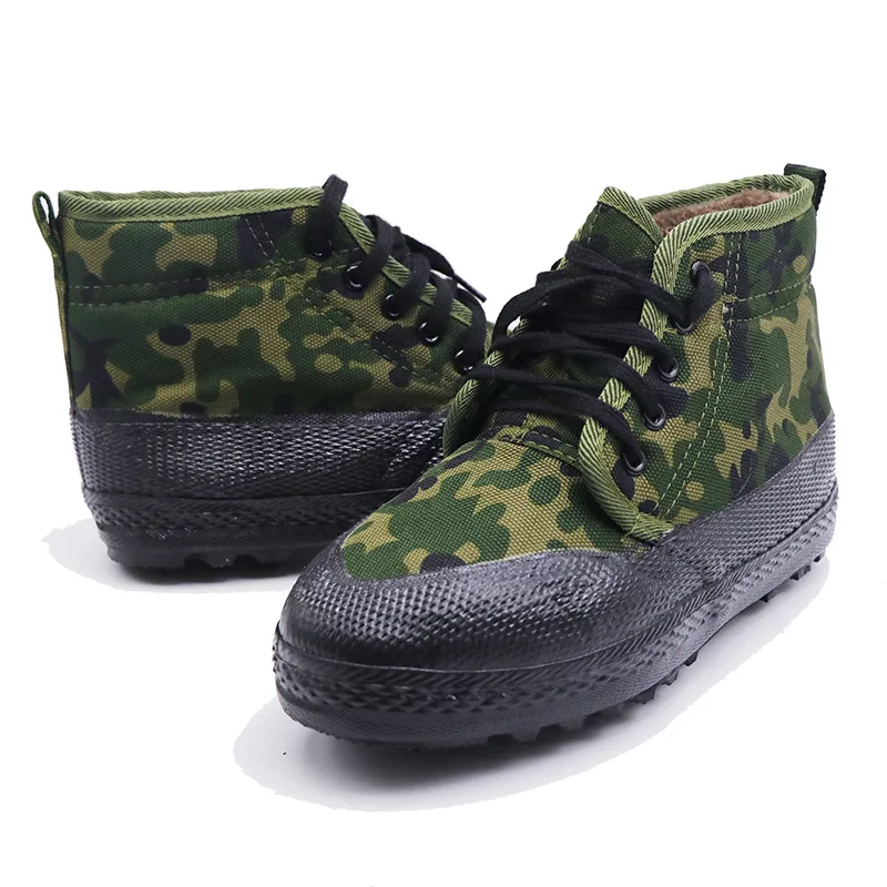 Мужские зимние ботинки камуфляжные парусиновые военные ботинки армейские ботинки уличные теплые противоскользящие армейские ботинки в стиле джунглей Size36-46