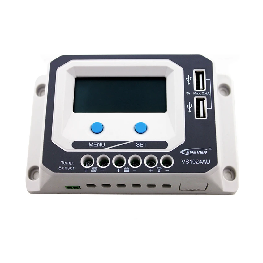 1 шт. x VS1024AU 10A 12В 24В EPSolar PWM Viewstar комплект солнечной системы контроллеры ЖК дисплей