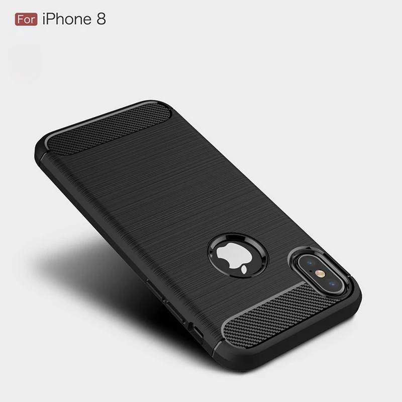 Yueyao углерода Волокно ТПУ рисунок Чехол для apple iphone 8 чехол Роскошные