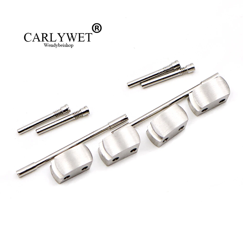 

CARLYWET Wholesale 1 Set Plated Conversion Kit for Royal Offshore 42mm Watch Rubber Steel End Link