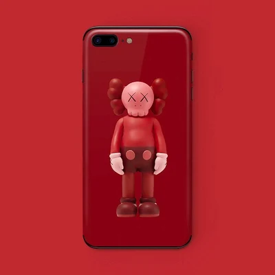 008 Наклейка на телефон для Apple 6/6S 7 8 Plus, наклейка на телефон для iPhone X XR Xs Max, защита задней крышки, пленка с бесплатной прозрачной крышкой - Цвет: 008