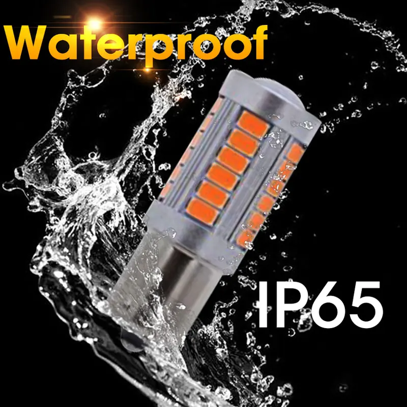Hlxg 2 шт. Led 1156 автомобильные лампочки Ba15s Габаритные огни сигнальная лампа для