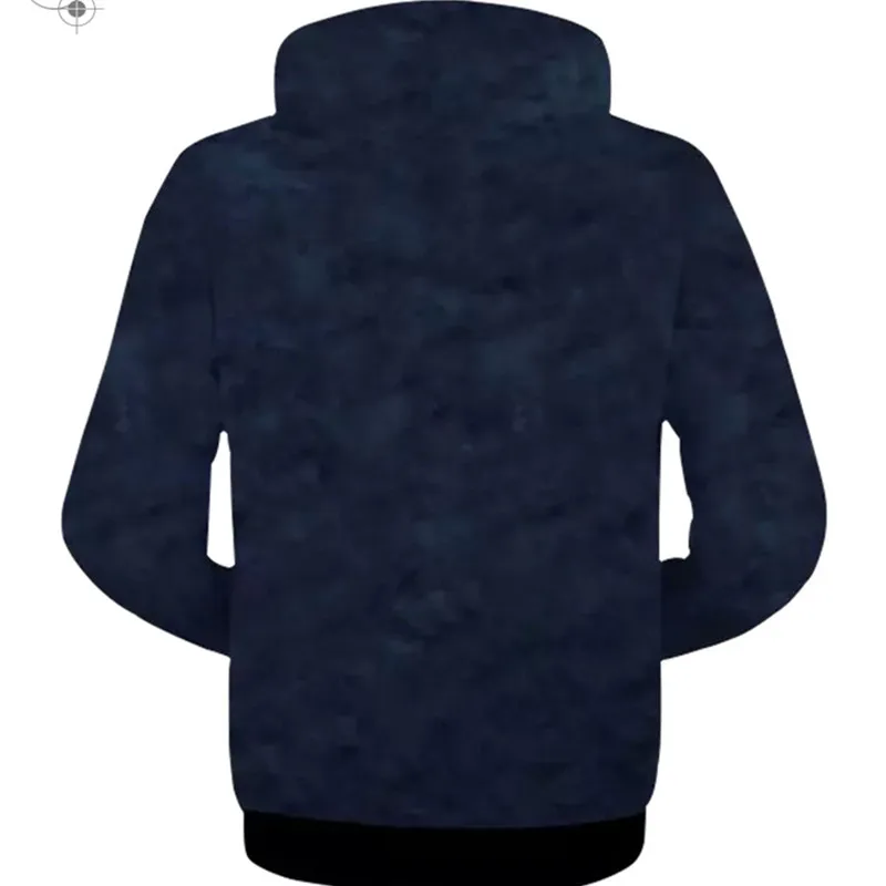 Роман Мужчин Толстовки Храбрый волк Pattern Хлопок Эластичность материала|elastic