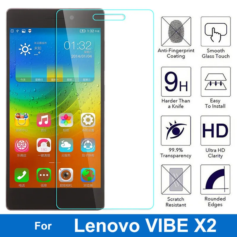 Защитное стекло 2.5D для Lenovo S850 A936 X2 A606 S90 P1 A916 P70 S860 A536 P1M S60|Защитные стёкла и плёнки