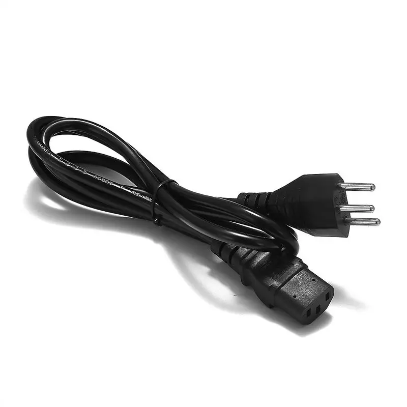 Швейцарский кабель питания 1 5 м 2 3 контактный разъем IEC C13 AC шнур для ПК монитора