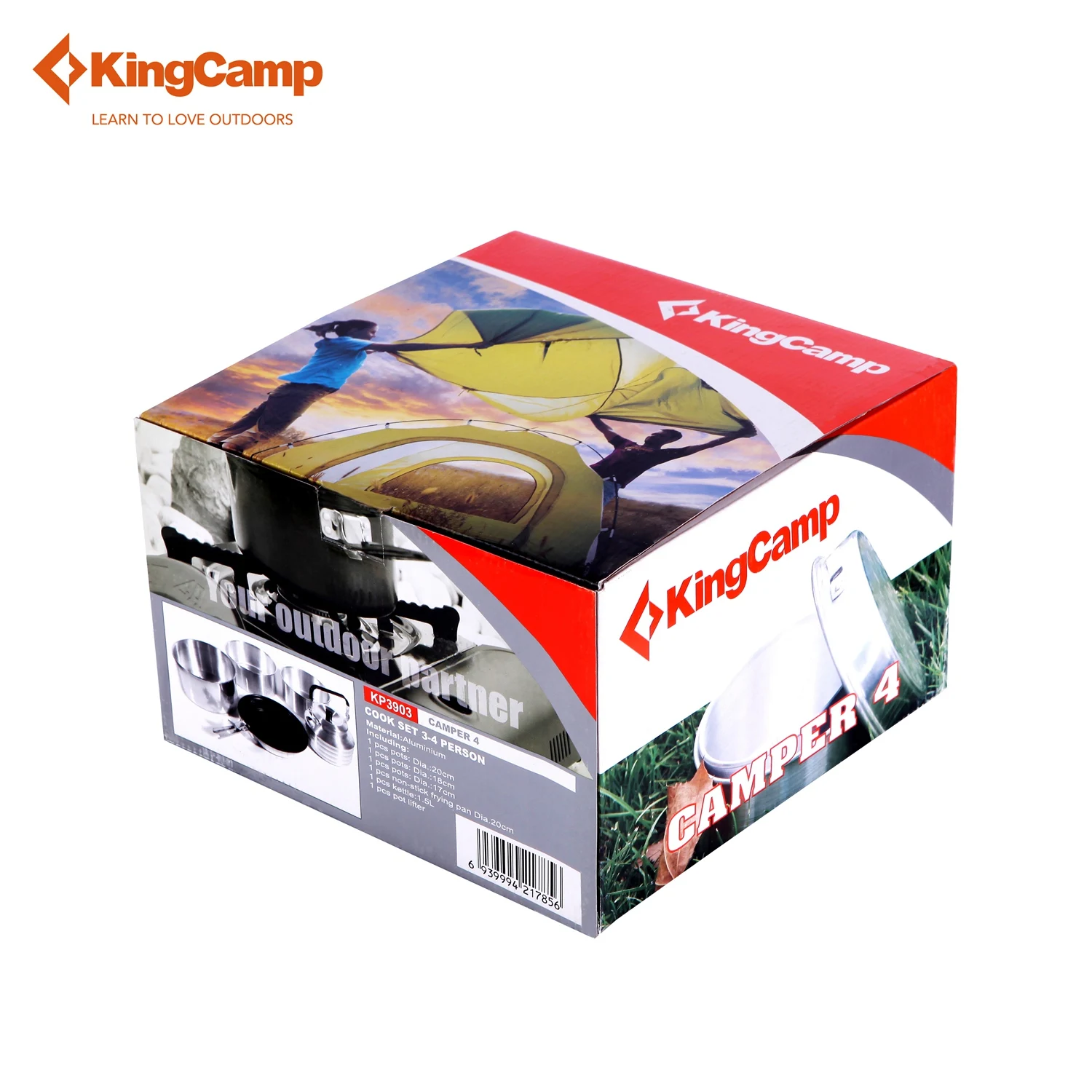 KingCamp открытый 6 шт. набор для пикника кулинарный Кемпинг Алюминиевый применимый