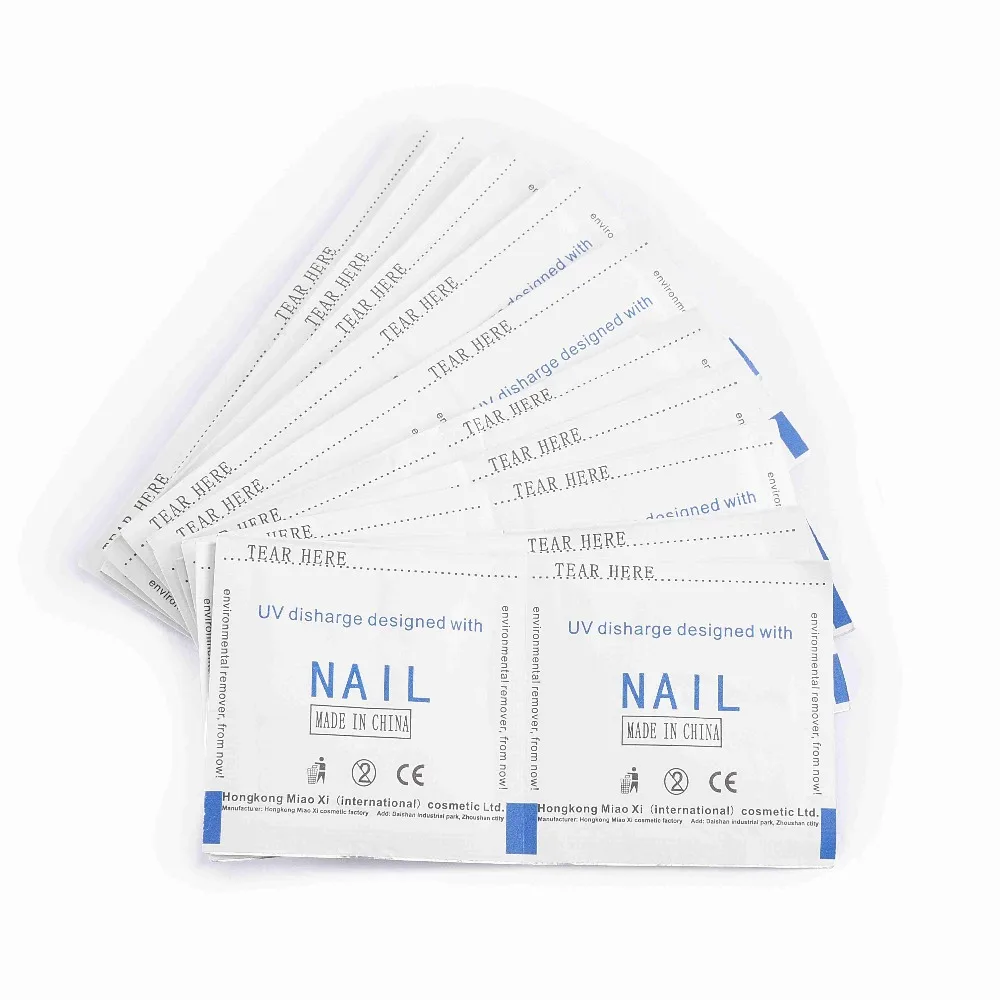 

ROSALIND Degreaser Gel Nail Polish Remover Lint-Free Wipes 20/50/100Pcs napkins for Manicure cleanser UV Gel polish Remover