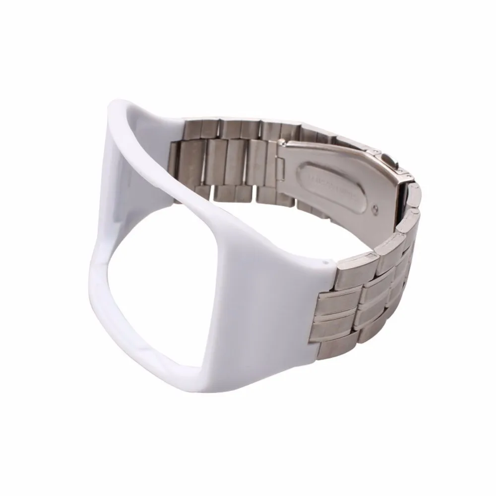 COMLYA металлический сменный Браслет фитнес-браслет ремешок для samsung gear S SM-R750 Djustable стальной браслет R750 - Цвет: White