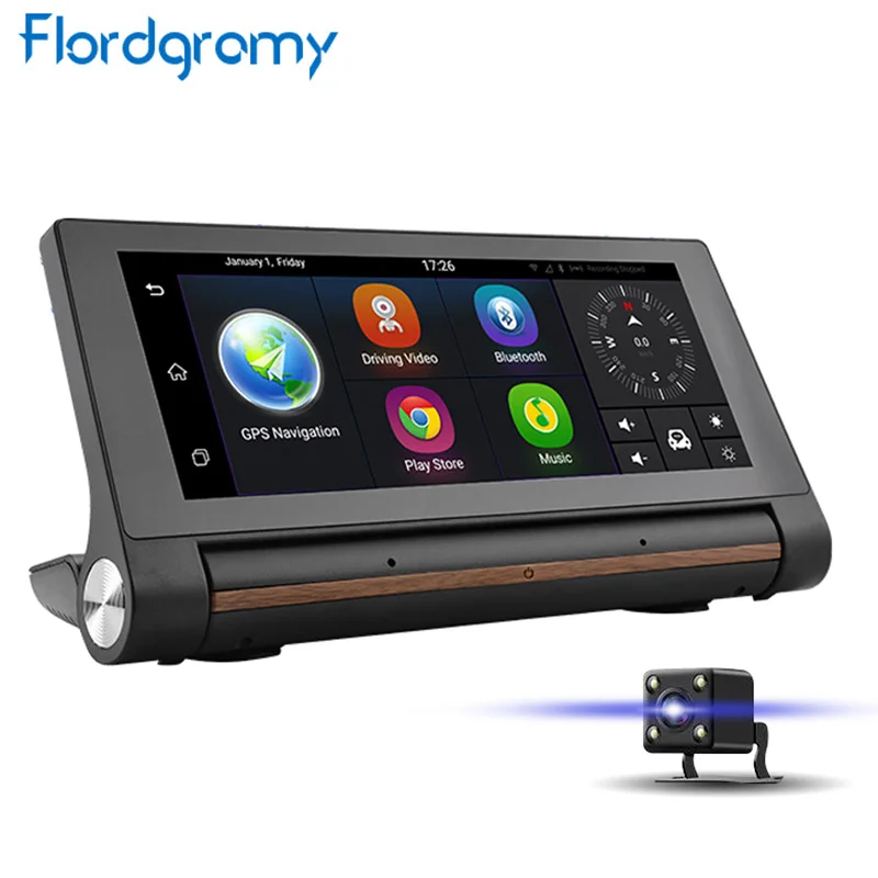 Flordgramy 3G Видеорегистраторы для автомобилей GPS навигации 7 дюймов Android регистраторы