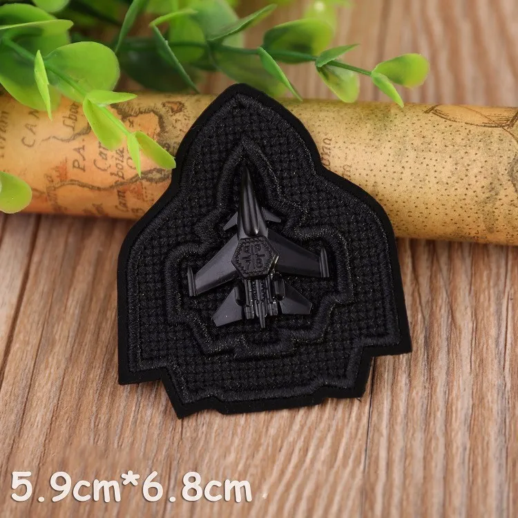 15 Kuke нашивки черный белый кожаный 3D череп вышитый патч для одежды DIY наклейки для одежды железные нашивки значки - Цвет: 15