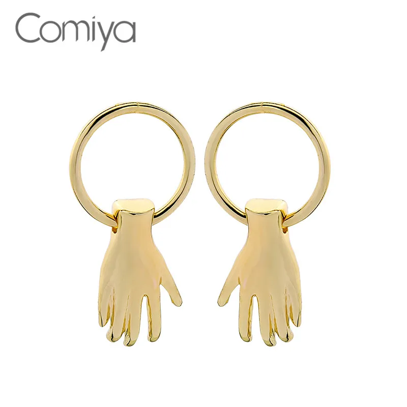 Серьги-капельки Comiya длинные серьги золотого цвета с ручной подвеской из сплава