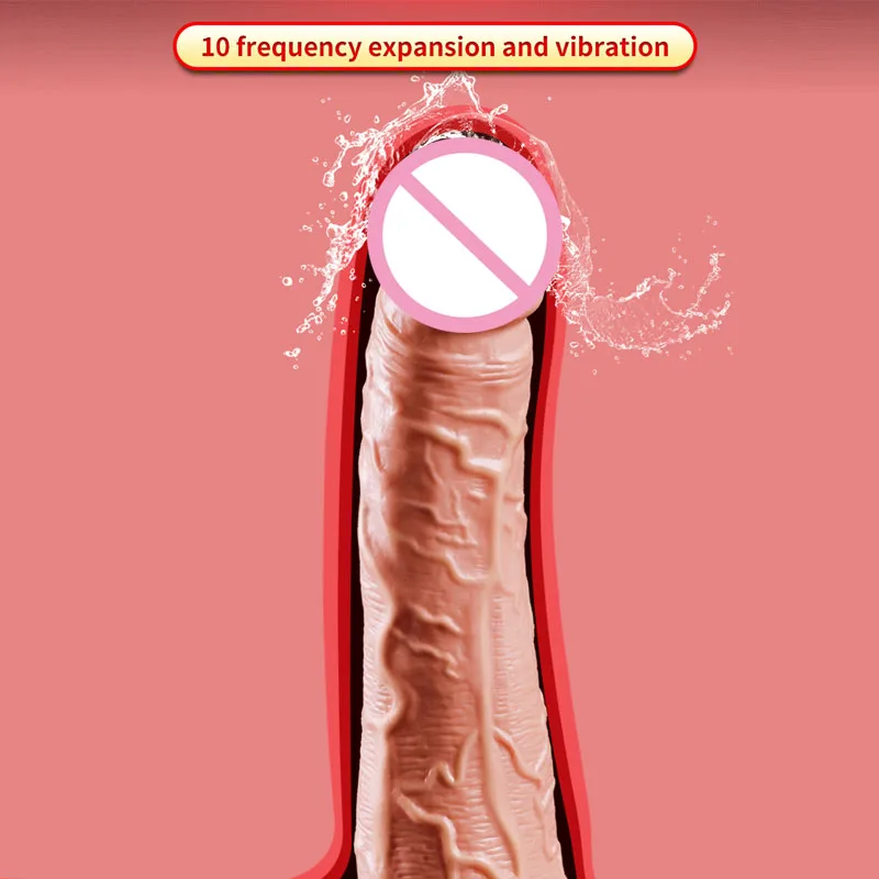 Skin Feeling Electric Telescopic Realistic Penis Super Huge Big Dildo With Suction Cup Sex Toys for Woman Masturbation Cock | Красота и