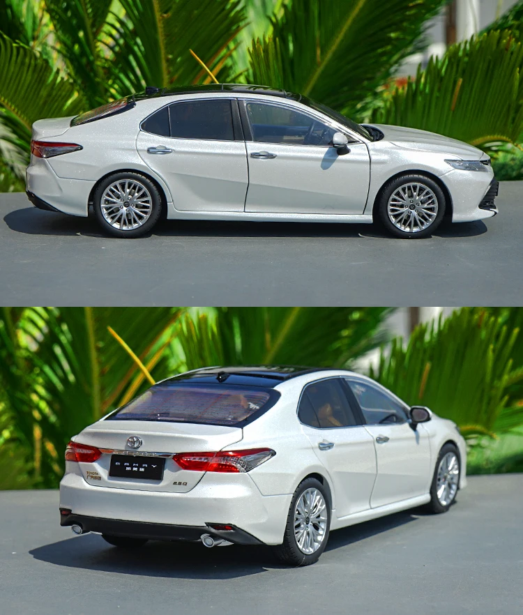 1/18 Toyota Camry 8-го поколения Литой Сплав Модель автомобиля игрушки для детей Коллекция подарков Черный Белый Красный