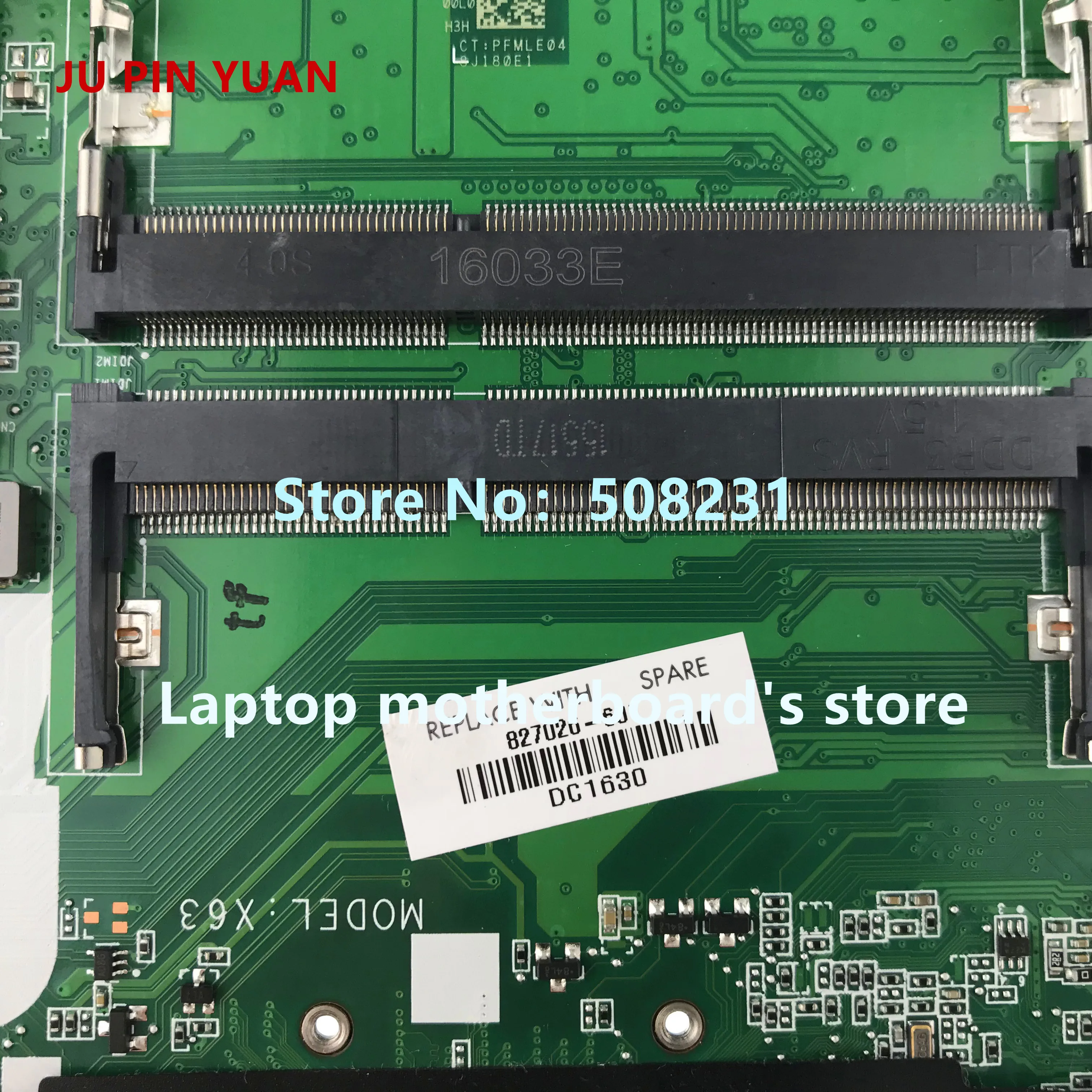 Ju pin yuan 915468-601 915468-001 аккумулятор большой емкости DAG37DMBAD0 материнская плата для ноутбука для женщин, hp ноутбук 17-W 17-AB Тетрадь ПК 1050 2 Гб i5-7300