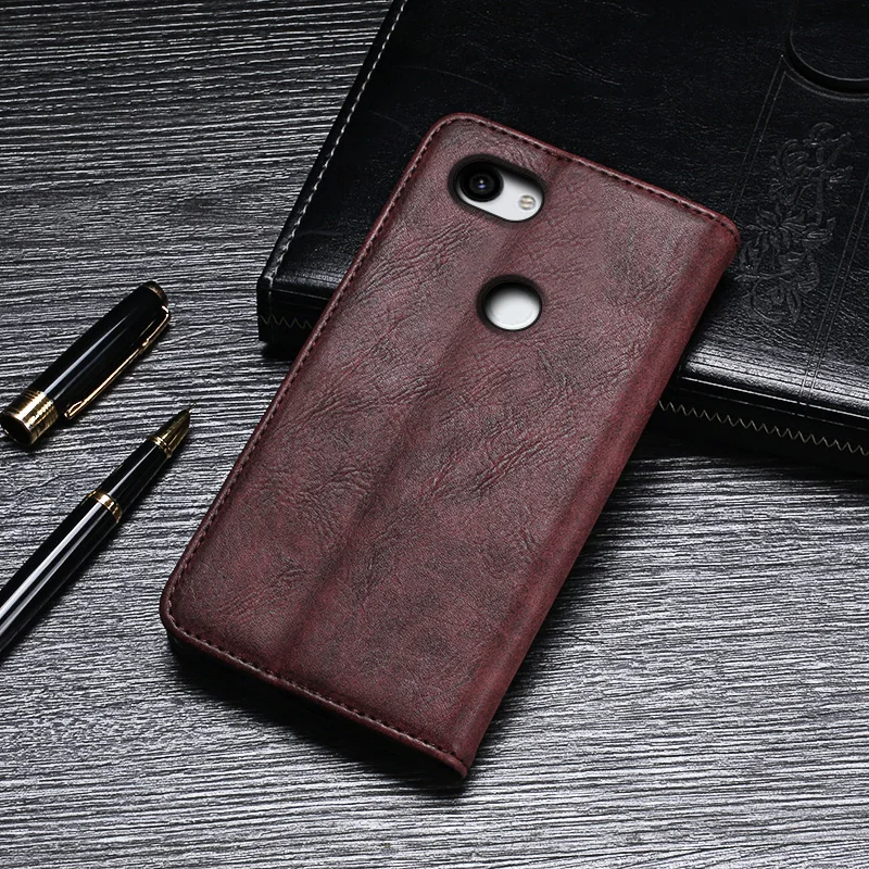 Чехол для Google Pixel 3A роскошный кожаный чехол книжка XL защитный Ретро Задняя