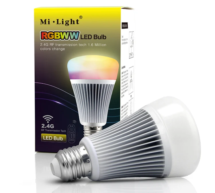 Mi Light с регулируемой яркостью RGBW RGBWW умная Светодиодная лампа RGB + CCT 4W 5W 6W 9W 12W