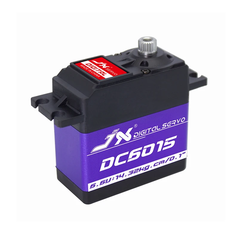 

JX DC6015 Servo 15kg Aluminium Shell Metal gear Core Digital Standard for RC plane car 0.1sec 6.6V 1/8 1/10 DS3325MG