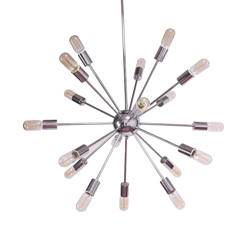 Бесплатная доставка современная люстра лепесток 18 огней хромированные люстры