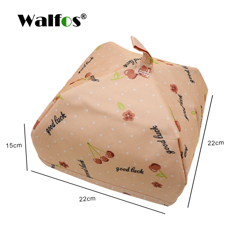 cherry S WALFOS Складная крышка для хранения продуктов, теплые овощные крышки, контейнер из алюминиевой фольги, посуда, теплоизоляционные Кухонные гаджеты - Цвет: cherry S