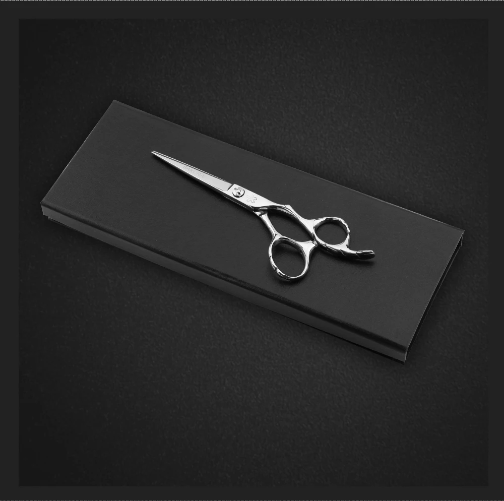 Вишни 5,5 дюймов резка Истончение Scissor салон Парикмахерские Набор Нержавеющая сталь Парикмахерские Регулярные V форма 30 зубы