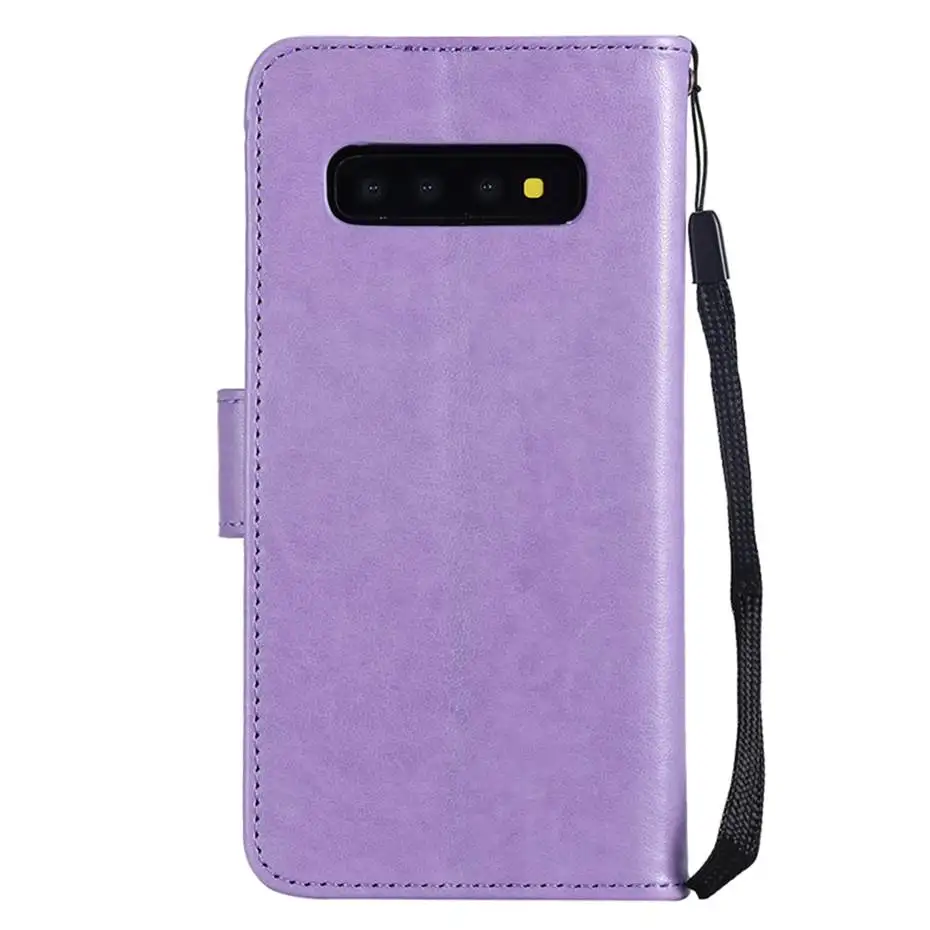 Чехол книжка из искусственной кожи с объемной совой для Samsung galaxy S10 S10E A3 A5 A7 A6 J4 J6 Plus